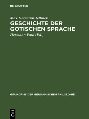 cover image of Geschichte der gotischen Sprache
